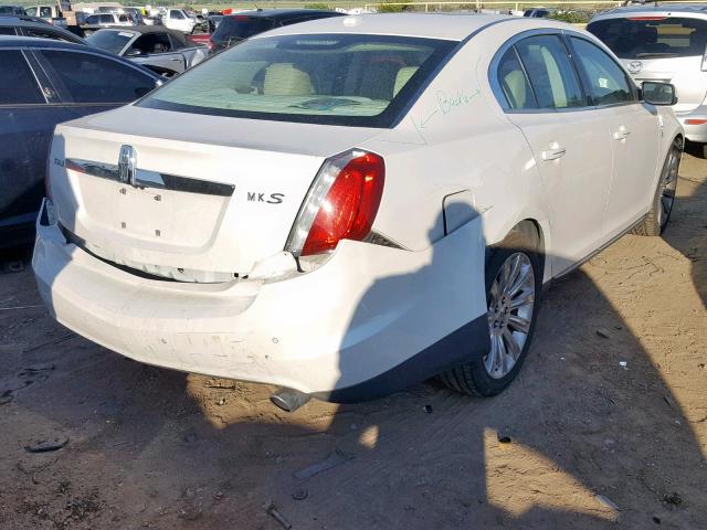 1LNHL9DR3AG610857 - 2010 LINCOLN MKS WHITE photo 4