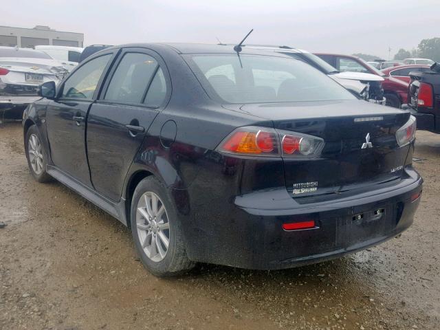 JA32U2FU7GU004115 - 2016 MITSUBISHI LANCER ES BLACK photo 3