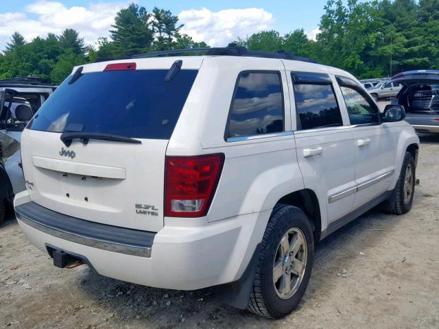 1J4HR58255C616160 - 2005 JEEP GRAND CHER WHITE photo 4