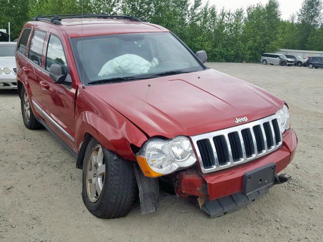 1J4PR4GK1AC125053 - 2010 JEEP GRAND CHER RED photo 1