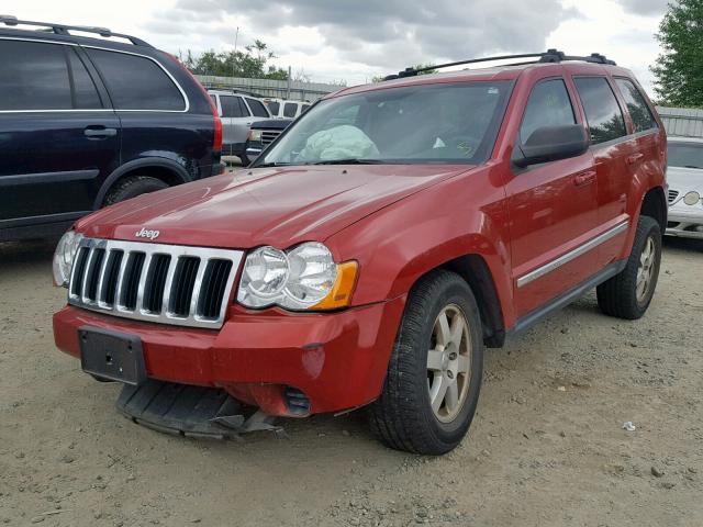 1J4PR4GK1AC125053 - 2010 JEEP GRAND CHER RED photo 2