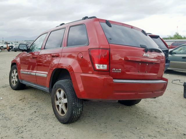 1J4PR4GK1AC125053 - 2010 JEEP GRAND CHER RED photo 3