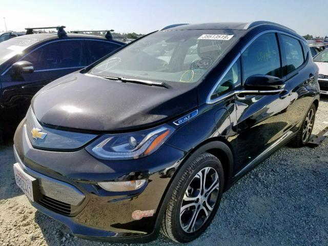 1G1FX6S06H4189577 - 2017 CHEVROLET BOLT EV PR BLACK photo 2