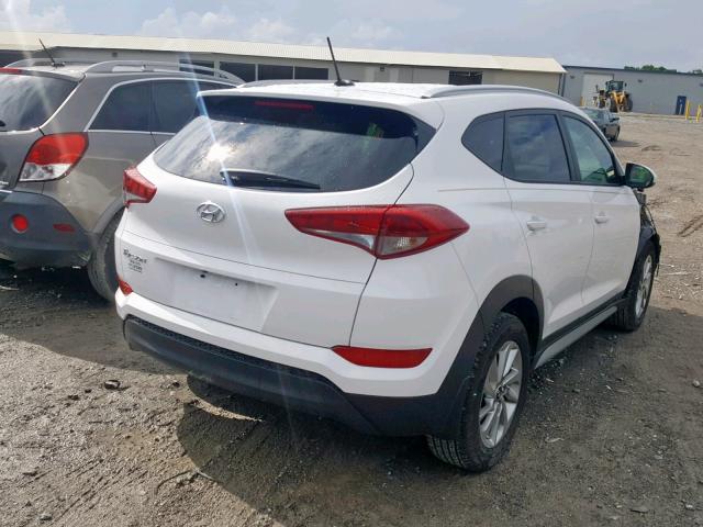 KM8J33A46HU352806 - 2017 HYUNDAI TUCSON LIM WHITE photo 4