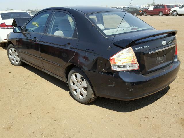 KNAFE221595657046 - 2009 KIA SPECTRA EX BLACK photo 3