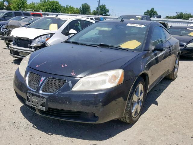 1G2ZH17N594217514 - 2009 PONTIAC G6 GT BLACK photo 2