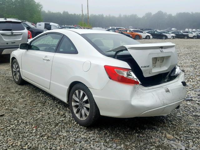 2HGFG11969H511487 - 2009 HONDA CIVIC EXL WHITE photo 3