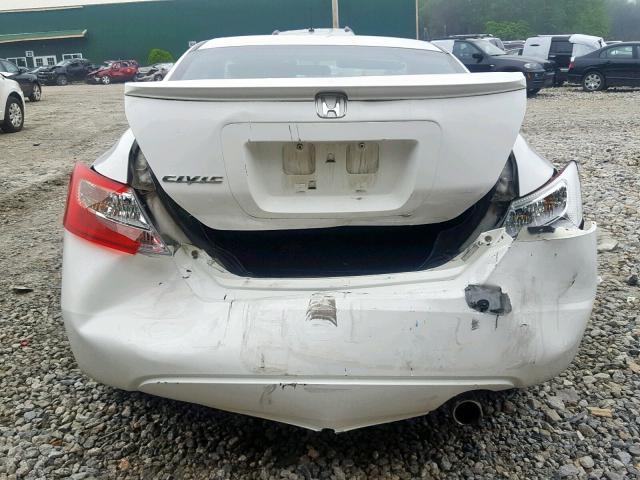 2HGFG11969H511487 - 2009 HONDA CIVIC EXL WHITE photo 9