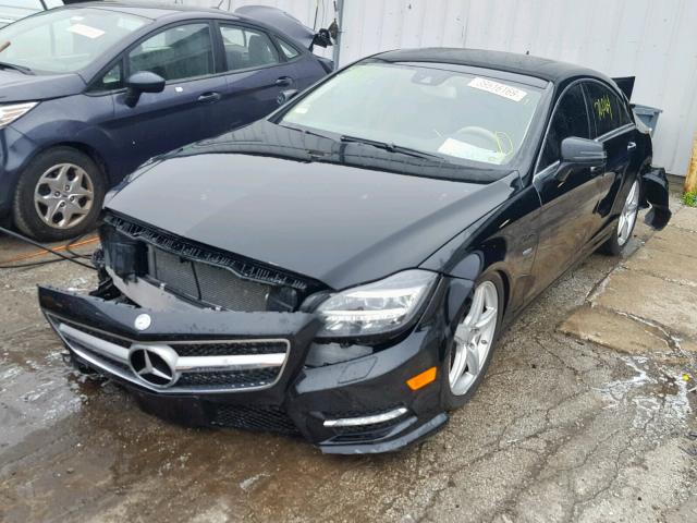 WDDLJ7DB3CA042200 - 2012 MERCEDES-BENZ CLS 550 BLACK photo 2