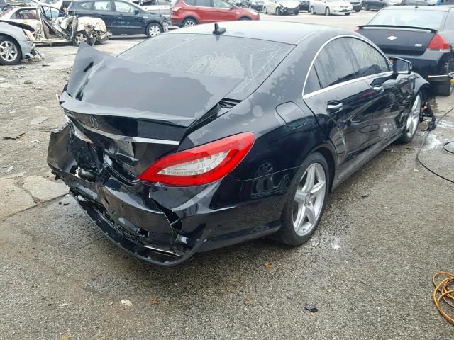 WDDLJ7DB3CA042200 - 2012 MERCEDES-BENZ CLS 550 BLACK photo 4