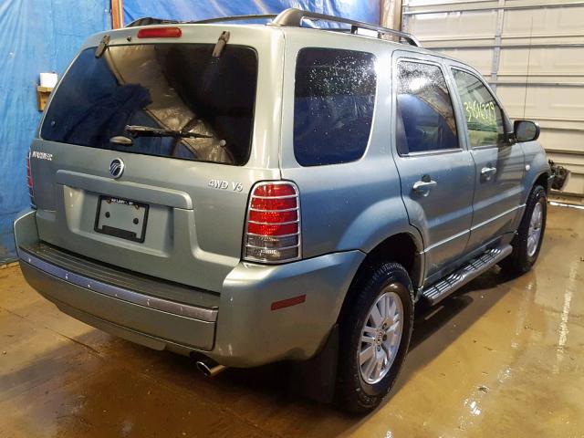 4M2YU911X7KJ12607 - 2007 MERCURY MARINER LU TEAL photo 4