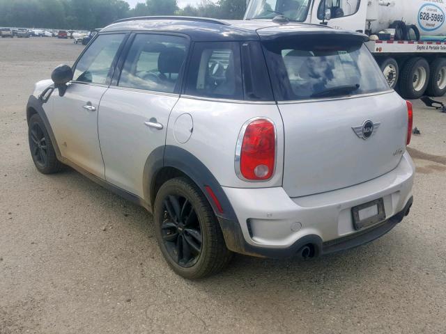 WMWZC5C56CWL59788 - 2012 MINI COOPER S C SILVER photo 3