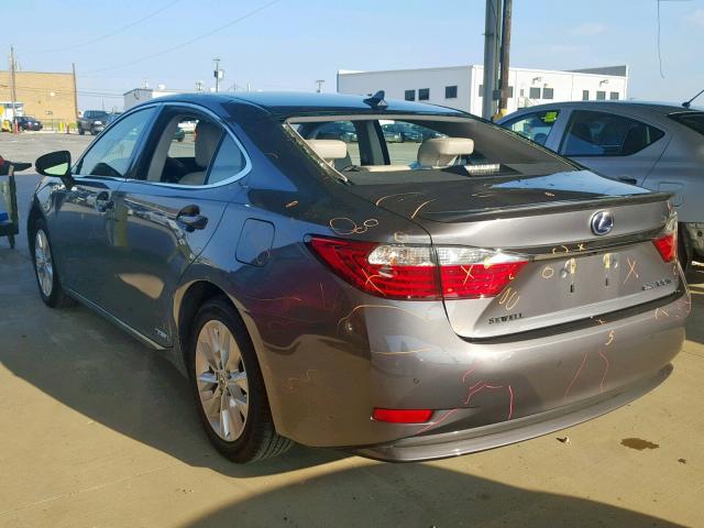 JTHBW1GG9D2032468 - 2013 LEXUS ES 300H GRAY photo 3