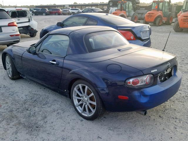 JM1NC26F270129677 - 2007 MAZDA MX-5 MIATA BLUE photo 3