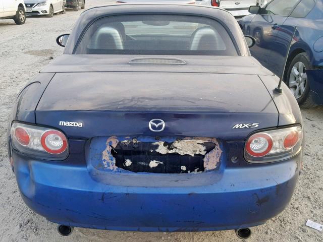 JM1NC26F270129677 - 2007 MAZDA MX-5 MIATA BLUE photo 6