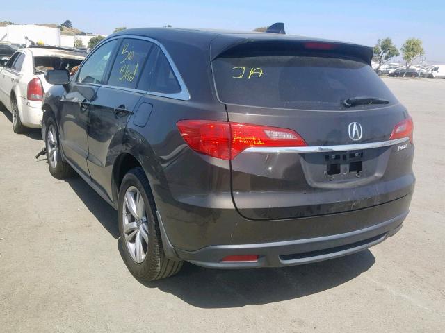 5J8TB3H55FL014316 - 2015 ACURA RDX TECHNO BLACK photo 3