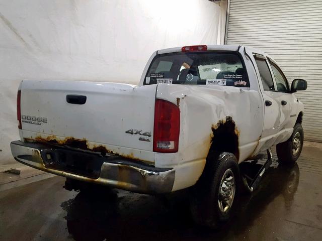 3D7KU28D54G225330 - 2004 DODGE RAM 2500 S თეთრი ფოტო 4