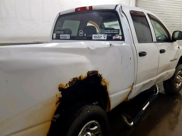 3D7KU28D54G225330 - 2004 DODGE RAM 2500 S თეთრი ფოტო 9