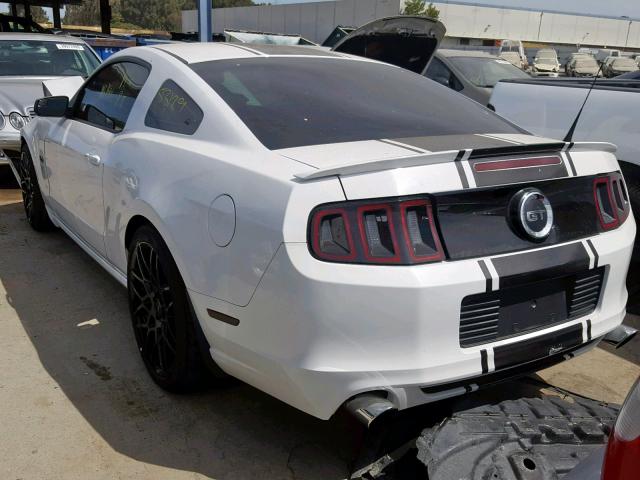 1ZVBP8CF7E5257389 - 2014 FORD MUSTANG GT WHITE photo 3