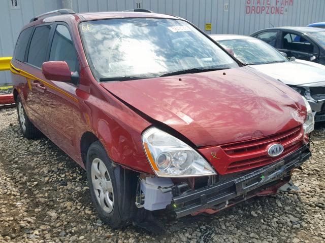 KNDMG4C33A6344933 - 2010 KIA SEDONA LX MAROON photo 1