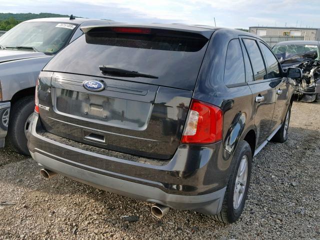 2FMDK3GC5BBB25828 - 2011 FORD EDGE SE BLACK photo 4