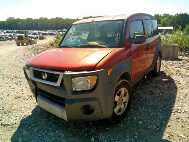 5J6YH28584L028392 - 2004 HONDA ELEMENT EX ORANGE photo 2