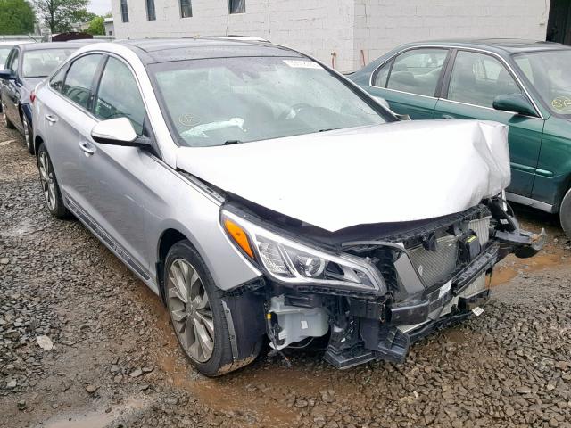 5NPE34AB5FH149052 - 2015 HYUNDAI SONATA SPO SILVER photo 1