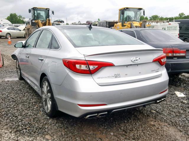 5NPE34AB5FH149052 - 2015 HYUNDAI SONATA SPO SILVER photo 3