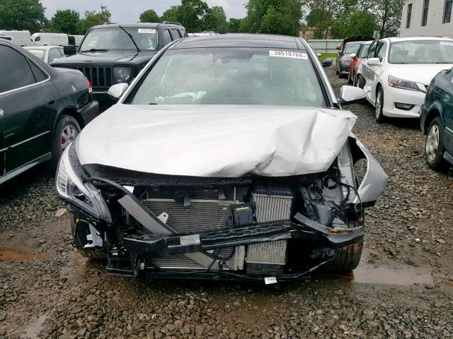 5NPE34AB5FH149052 - 2015 HYUNDAI SONATA SPO SILVER photo 9