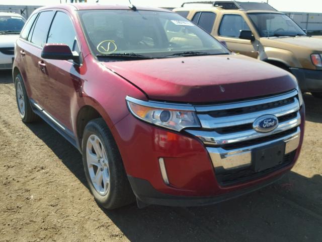 2FMDK3J98DBB06254 - 2013 FORD EDGE SEL BURGUNDY photo 1