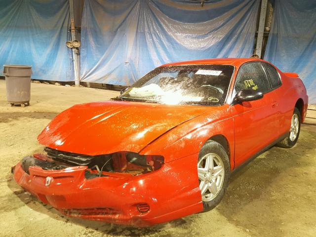 2G1WW12E759239333 - 2005 CHEVROLET MONTE CARL RED photo 2