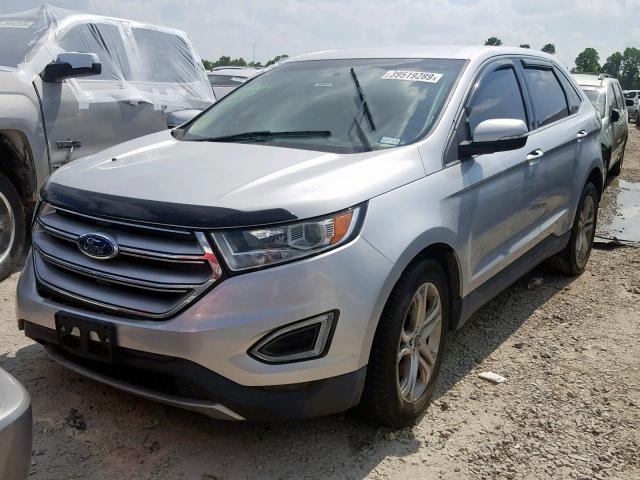 2FMTK4K9XFBB50548 - 2015 FORD EDGE TITAN SILVER photo 2