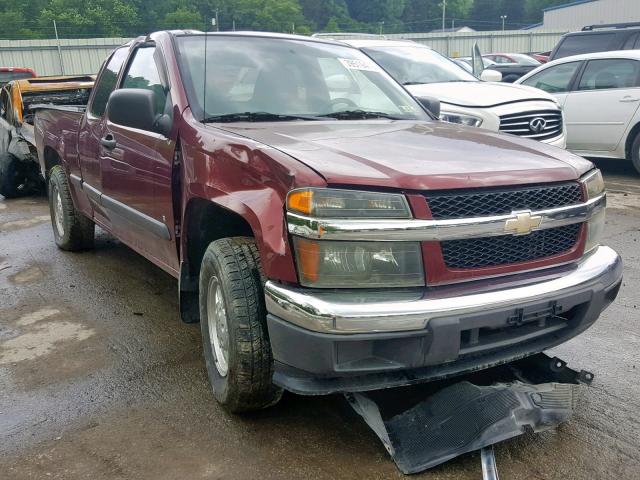 1GCCS199478159923 - 2007 CHEVROLET COLORADO MAROON photo 1