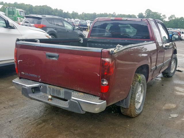 1GCCS199478159923 - 2007 CHEVROLET COLORADO MAROON photo 4