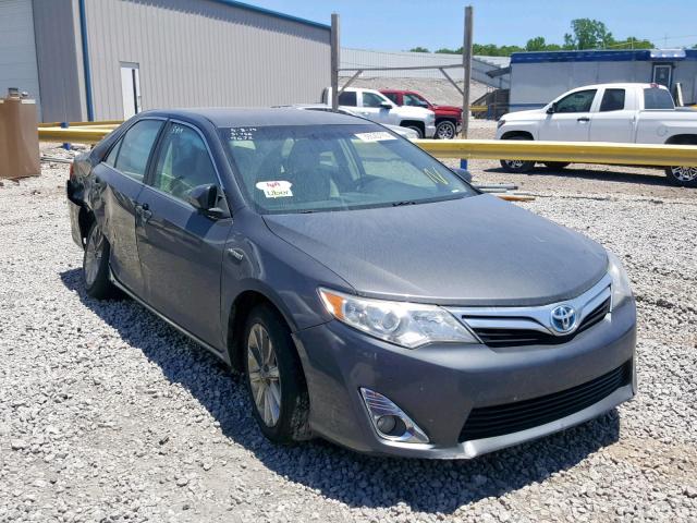 4T1BD1FKXCU029672 - 2012 TOYOTA CAMRY HYBR GRAY photo 1