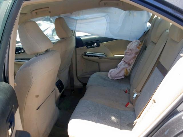 4T1BD1FKXCU029672 - 2012 TOYOTA CAMRY HYBR GRAY photo 6