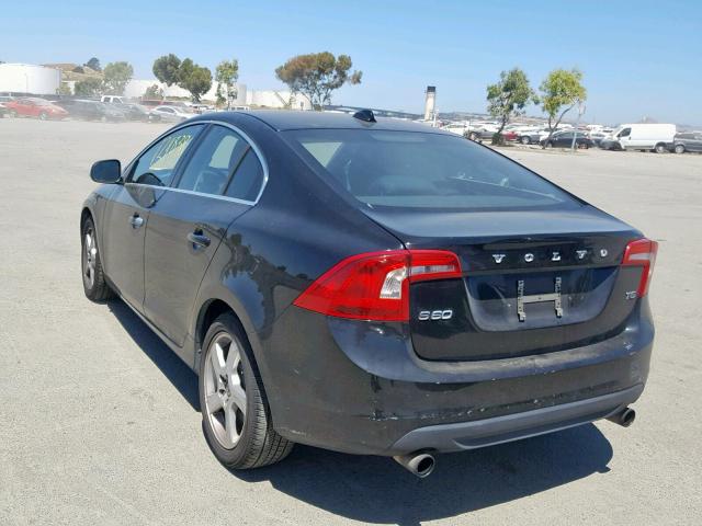 YV1622FS4C2056910 - 2012 VOLVO S60 T5 BLACK photo 3