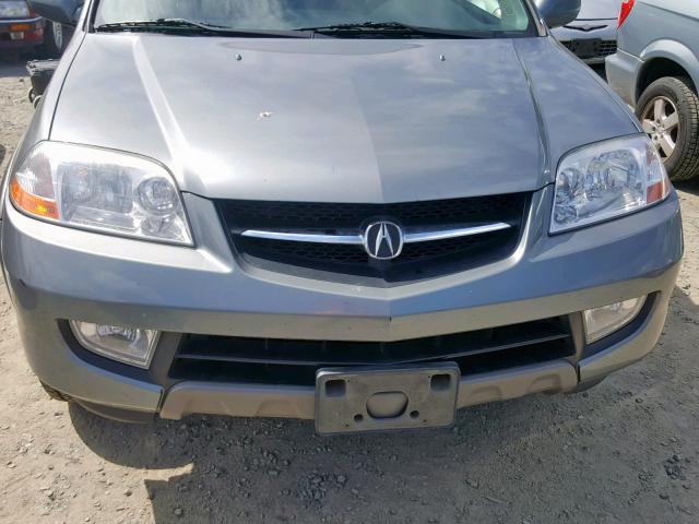 2HNYD18681H500999 - 2001 ACURA MDX TOURIN GRAY photo 9