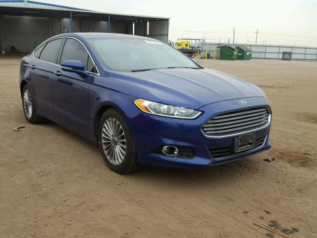 3FA6P0K90DR114769 - 2013 FORD FUSION TIT BLUE photo 1