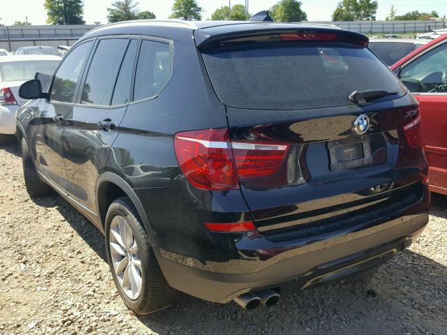 5UXWX9C57H0D96829 - 2017 BMW X3 XDRIVE2 BLACK photo 3