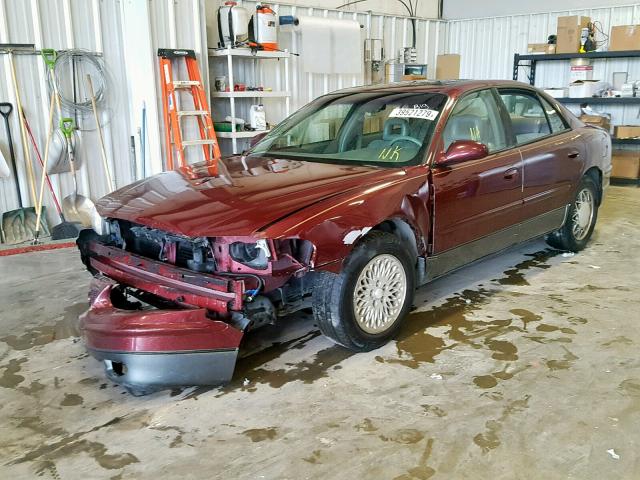 2G4WF551621183138 - 2002 BUICK REGAL GS MAROON photo 2