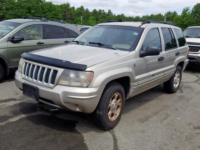 1J4GW48S64C354341 - 2004 JEEP GRAND CHER TAN photo 2