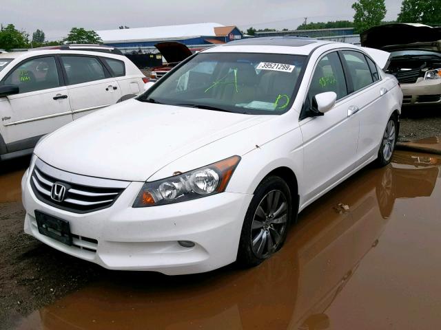 1HGCP3F80CA023589 - 2012 HONDA ACCORD EXL WHITE photo 2