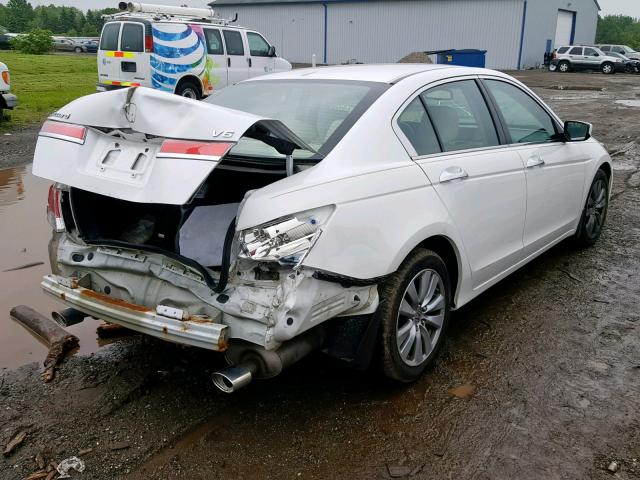 1HGCP3F80CA023589 - 2012 HONDA ACCORD EXL WHITE photo 4