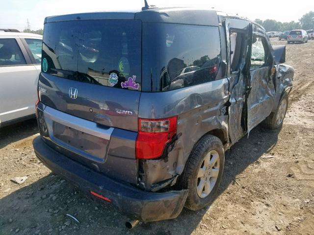 5J6YH2H76AL002516 - 2010 HONDA ELEMENT EX CHARCOAL photo 4