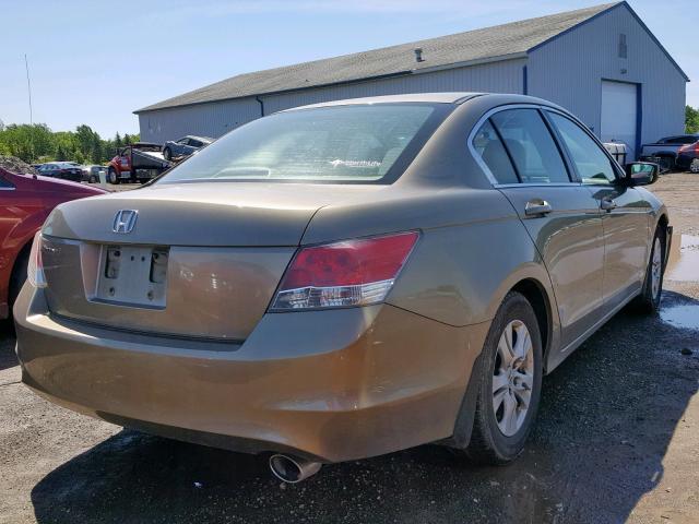 1HGCP26469A101888 - 2009 HONDA ACCORD LXP GOLD photo 4