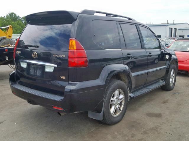 JTJBT20X950078225 - 2005 LEXUS GX 470 BLACK photo 4