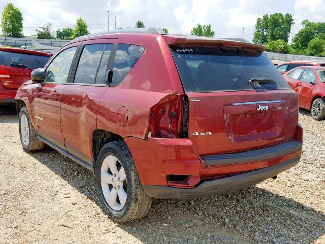 1C4NJDBB7ED773783 - 2014 JEEP COMPASS SP 勃艮第红 照片 3