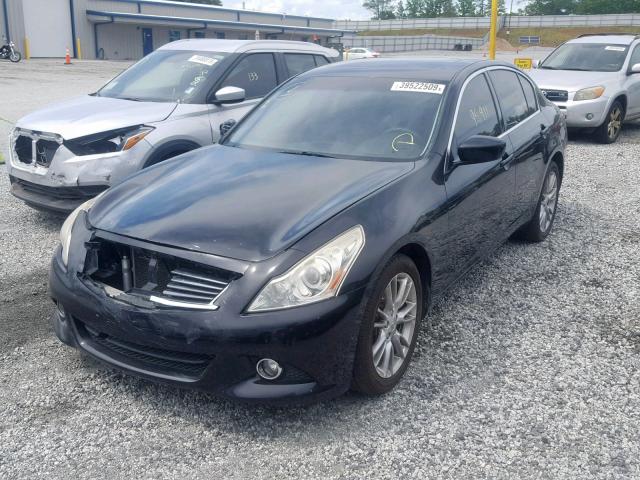 JN1CV6AR8CM671592 - 2012 INFINITI G37 BLACK photo 2