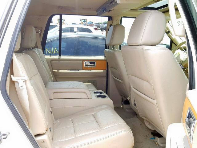 5LMFU27518LJ06391 - 2008 LINCOLN NAVIGATOR CREAM photo 6